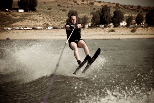 I think that for as long as I have been waterskiing, it doesn't matter how good you are... If you pull up your shorts, and act like Grandpa Horman, you will be in good shape.