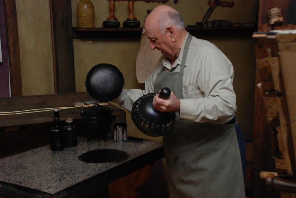 Applying the oil based ink.