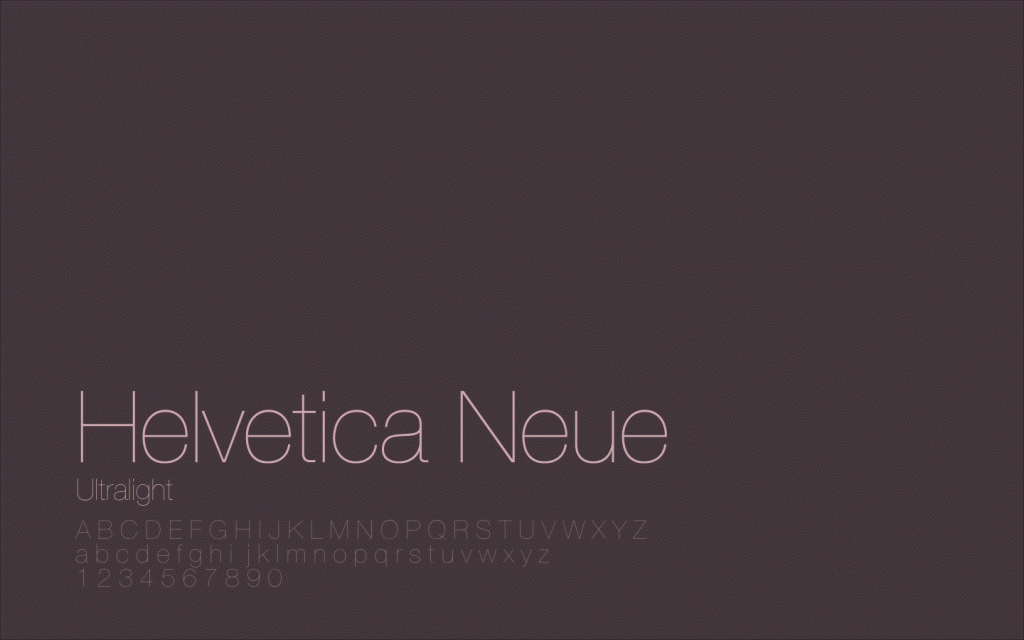 Helvetica Neue Typography Wallpaper
