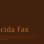 Lucida Fax Typography Wallpaper