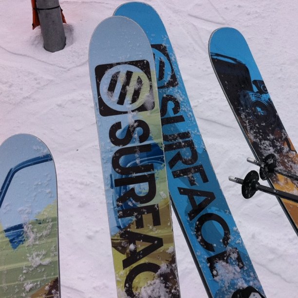 Trying out some Surface Skis. 