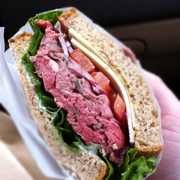 This is like the best roast beef sandwich I have ever had...