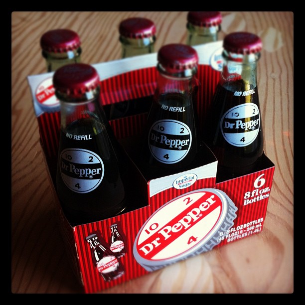 If these aren't the cutest little bottles of Dr. Pepper