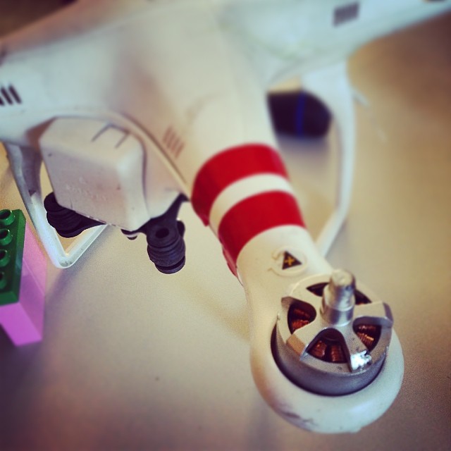 And then a prop flew off, and it landed on a neighbors roof...