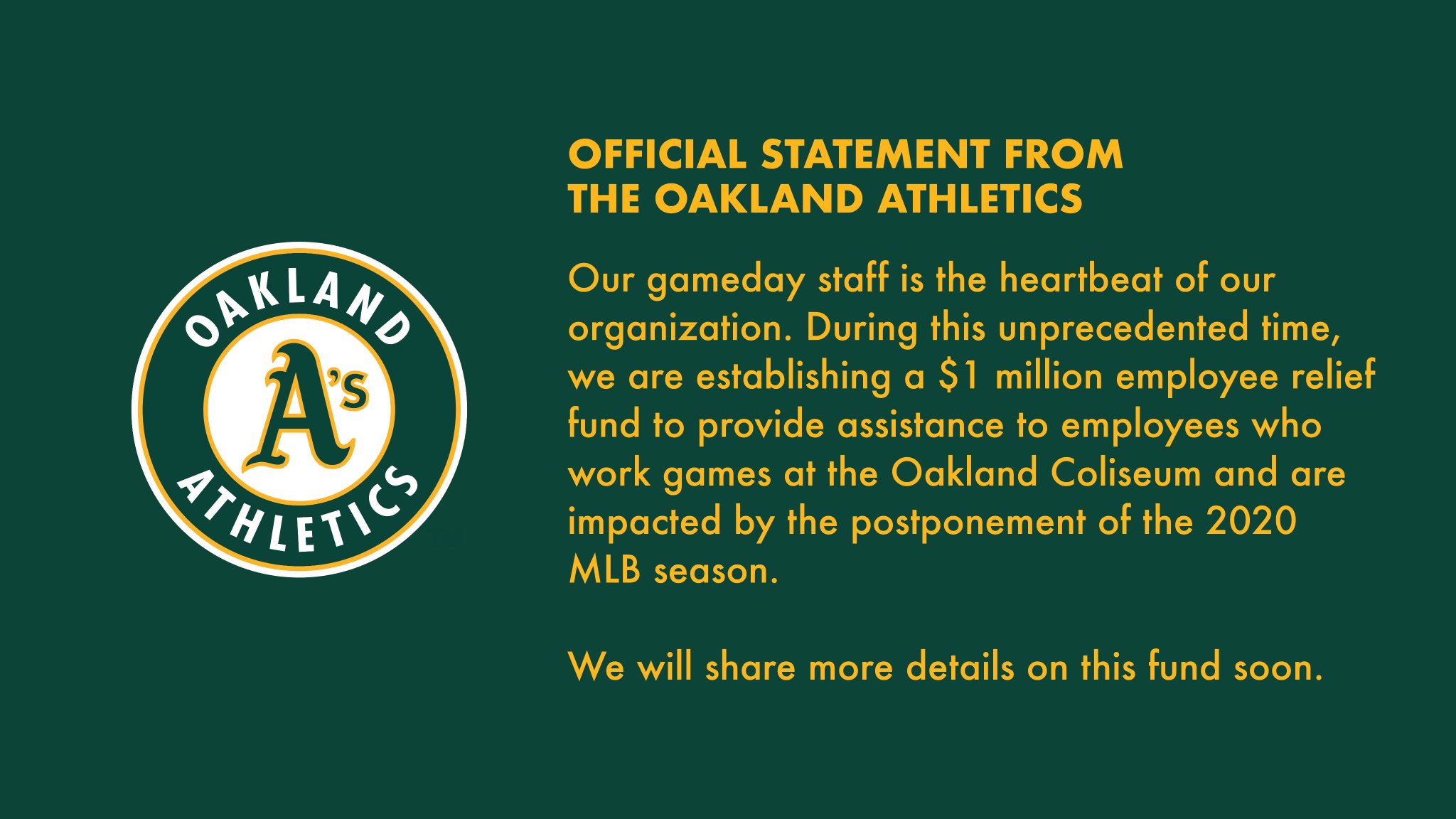 RT @Athletics: The heartbeat of&hellip;